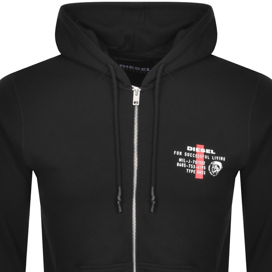 Alternative Image for ProductDiesel Brandon Zip Hoodie Black2